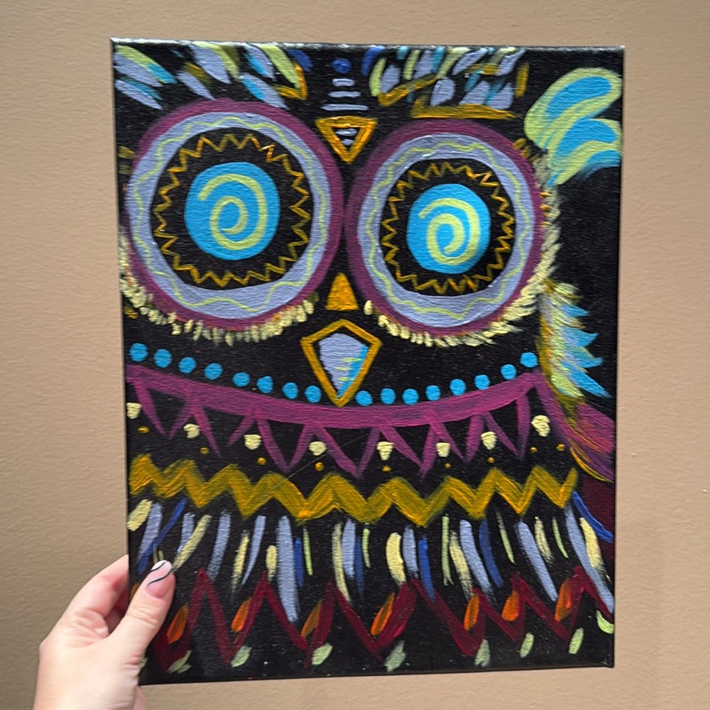 Owl painting